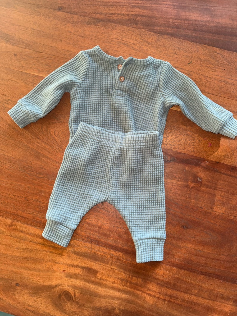 Carter's‎ Light Blue Waffle Knit Baby Matching Set